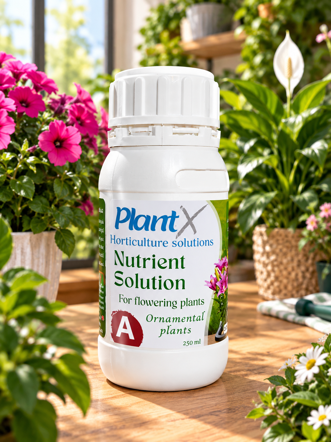 PlantX Nutrient Solution for Flowering Ornamental Plants A&B