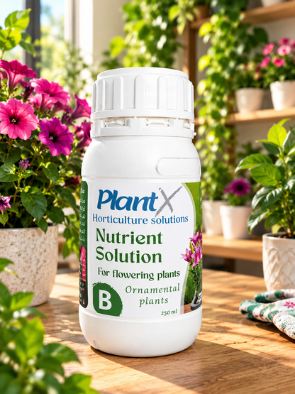 PlantX Nutrient Solution for Flowering Ornamental Plants A&B